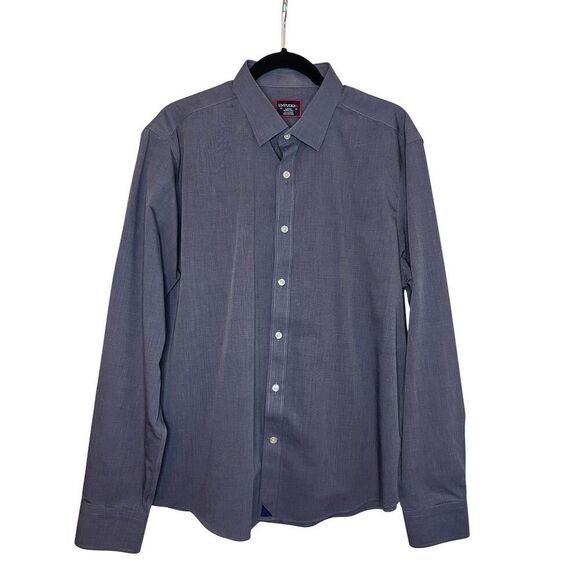 UNTUCK IT WRINKLE FREE MENS BUTTON UP CLASSIC DRESSY SHIRT MENS SIZE LARGE NWOT - Picture 5 of 6